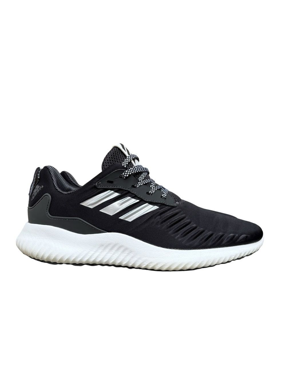 Adidas Alphabounce RC Running Shoes Sneakers Black White Silver Women's size 9.5